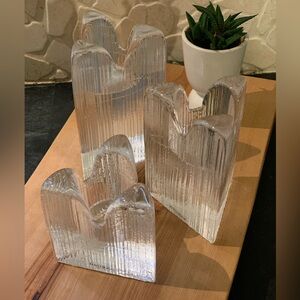KOSTA BODA | Set of 3 | Skyline Candle Holders Designed By Anna Ehrner